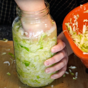 Making handmade, homemade sauerkraut from scratch is Preserving Today